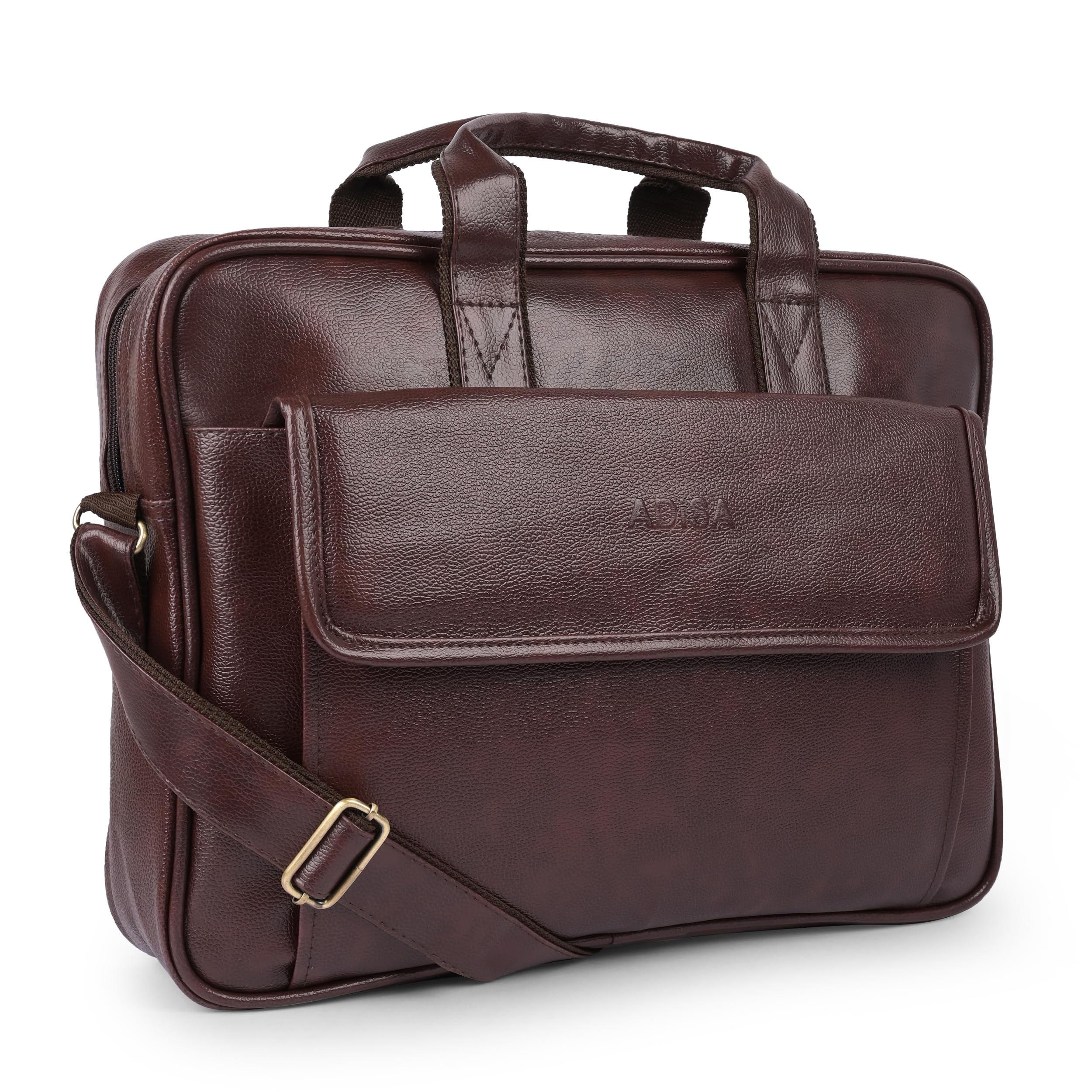 ADISA Laptop Messenger Office Bag Briefcase for Work for Men (LB6052-NAV)