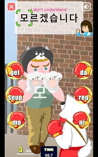 Read Korean game Hangul punch for Kids