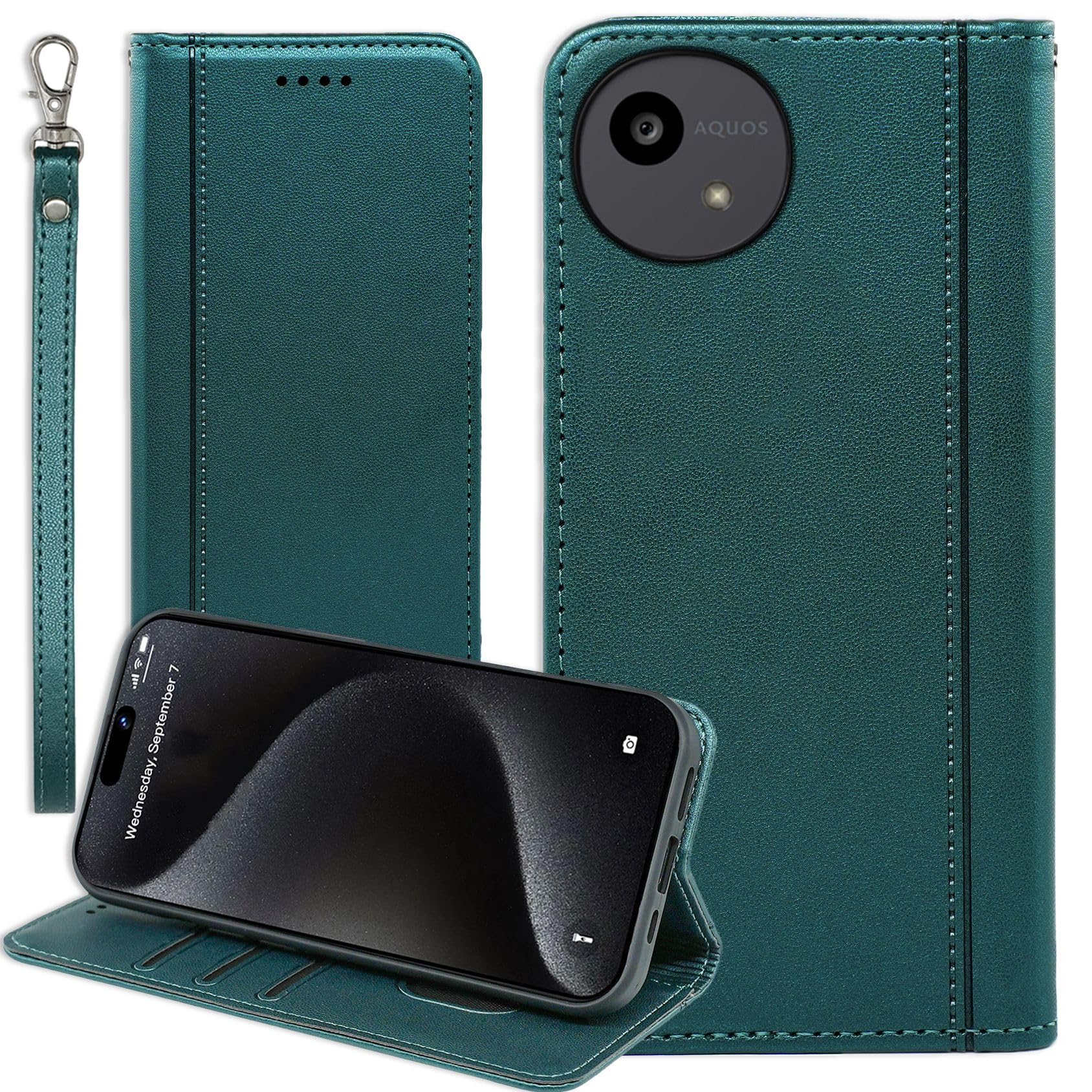 ほぼ新品・手帳型ケース付き/SHARP AQUOS wish SIMフリー Amazon.co.jp: AQUOS wish5 ケース 手帳型 通用 ウィッシュ5