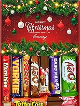 Luxury Chocolate Gift Box – Crispy & Classic Chocolate Treat Selection – Birthday & Thank You Hamper for All Ages (Christmas - Classic Red)