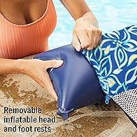 Vista 5 de Seachoice Hamaca de agua inflable 4 en 1, silla de descanso, con soporte para bebidas