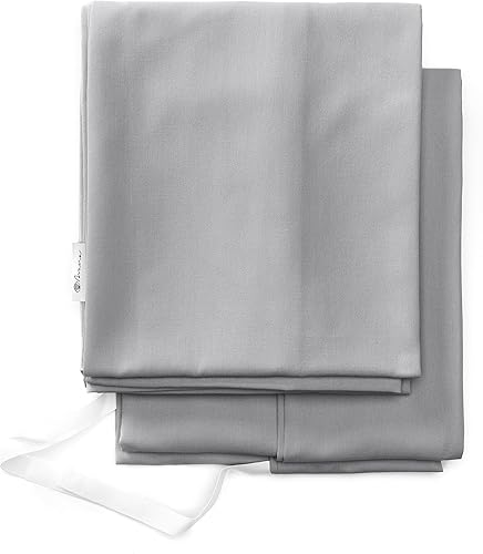 Fundas para elevador de colchón Avana - Tamaño Queen, solo fundas, poliésteralgodón, gris