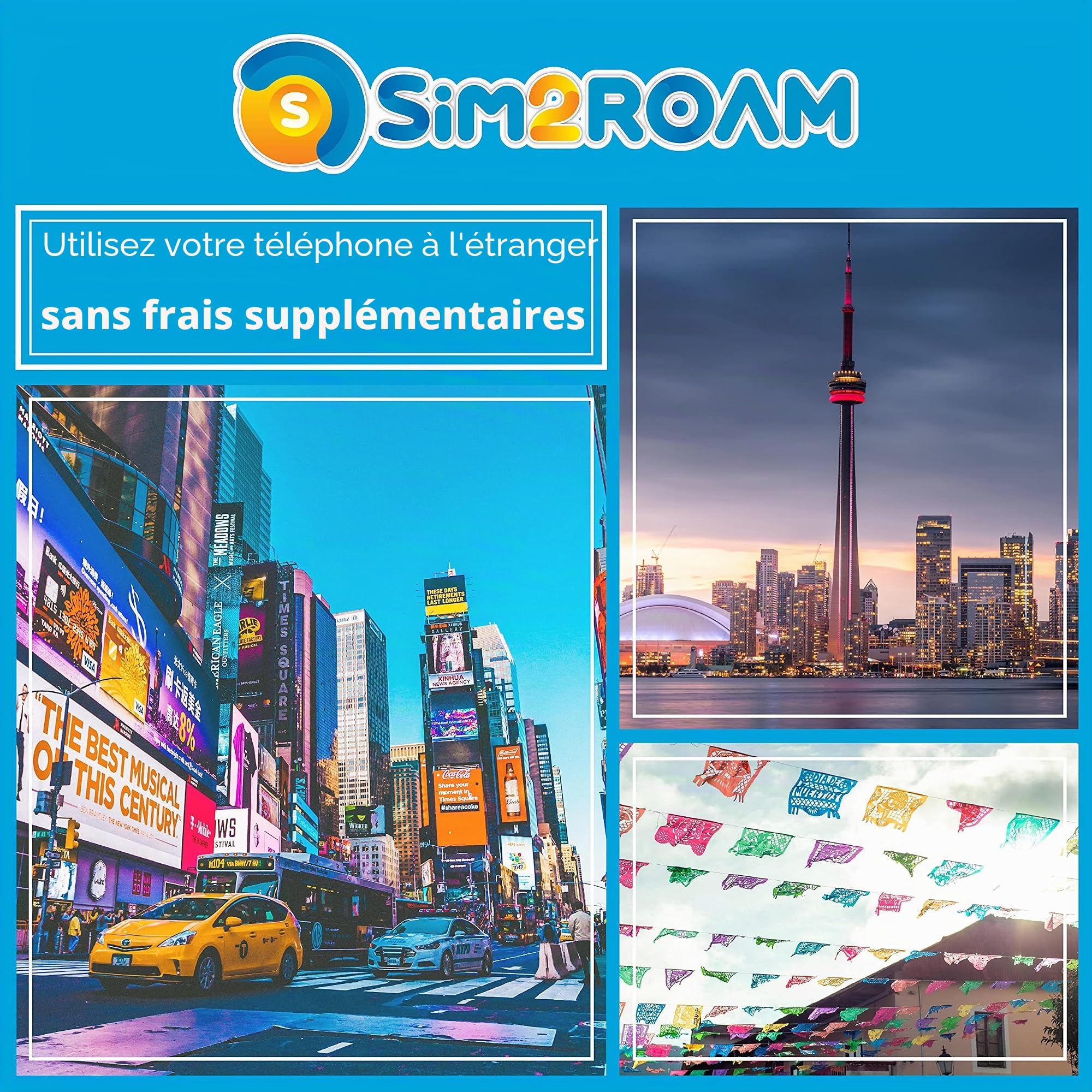 USA Canada Mexique AT&T Carte SIM | Données haute vitesse illimitées/appels/SMS | ATT SIM carte US, USA, Californie, Canada, Mexique | Compatible uniquement avec iPhone (21 jours)