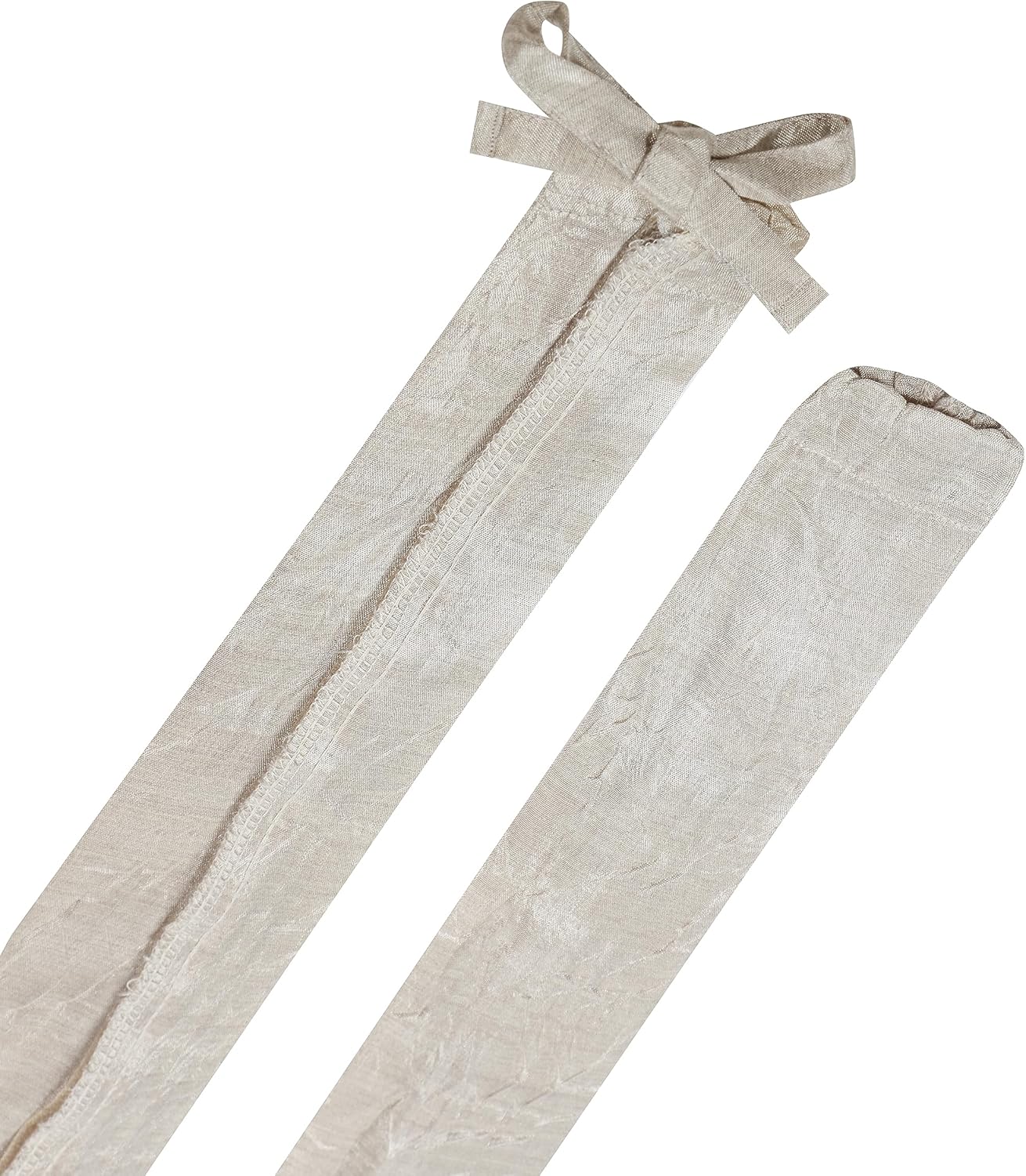 Aspen Creative 15013-21A, 6' Wheat Faux Silk Fabric Cord & Chain Cover, Easy to Install for Lighting Fixture, Cable Management, Lamp Wire Cover Wheat Faux Silk 6'