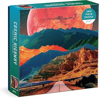 Cosmic Highway 1000 Piece Puzzle in a Square Box