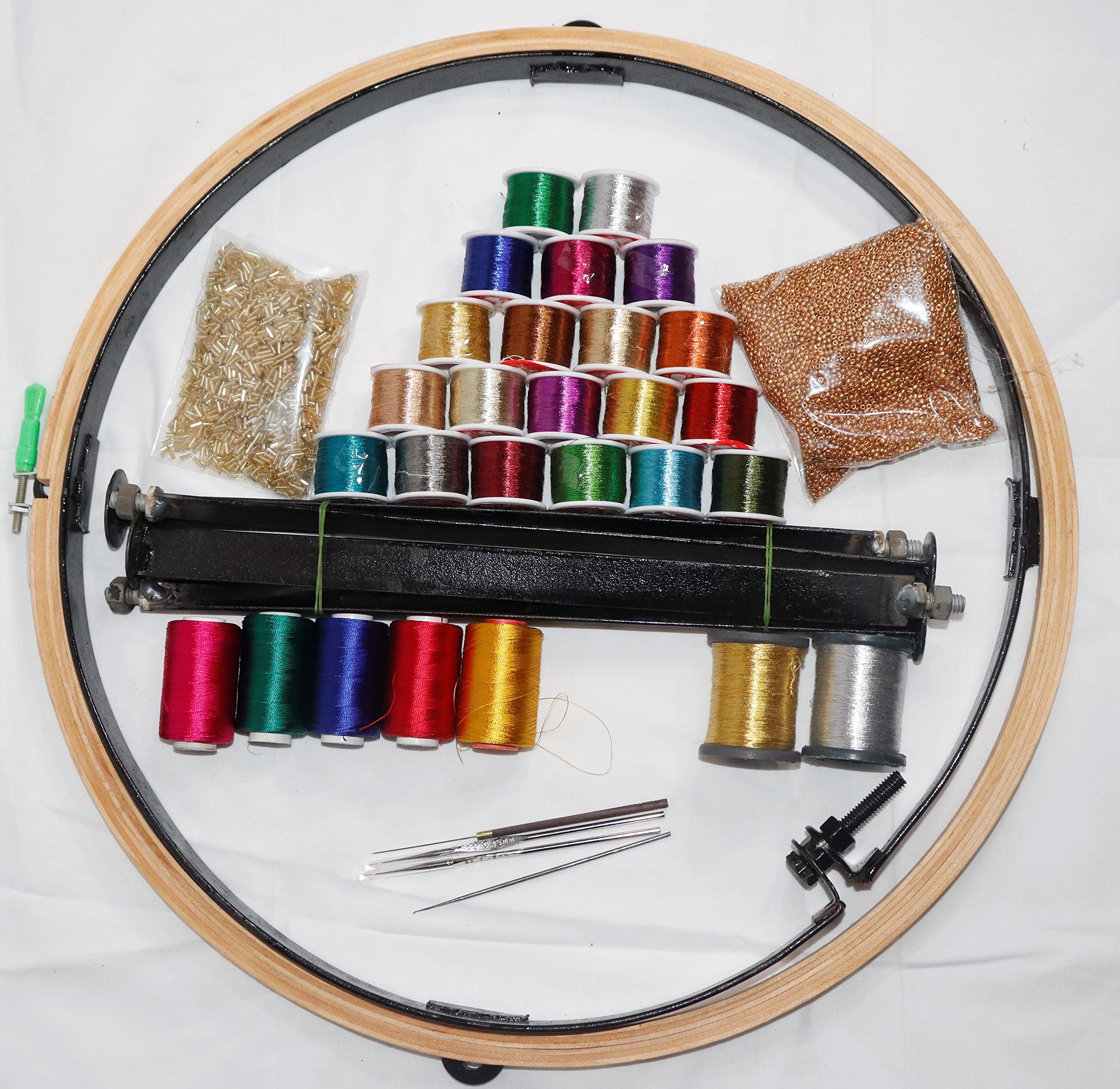 Buy Embroidery Aari Work Materials 35Items Combo Kit Contains 16Inch