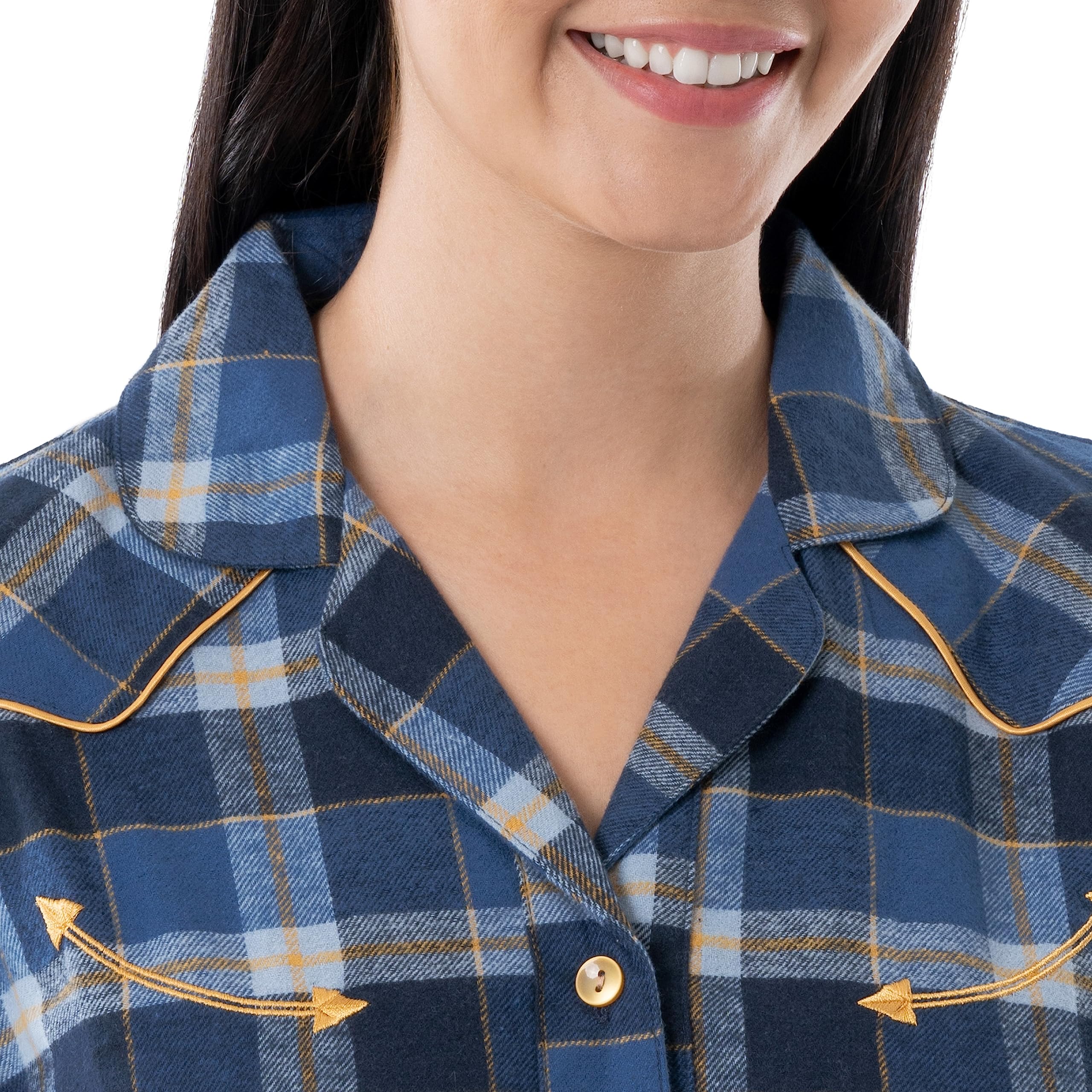 Wrangler Koszula nocna Kobiety Średniej długości flanelowa sukienka do spania