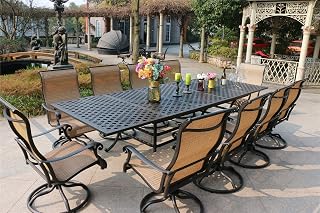 Generic Rectangular 10 Person 126.38"" Long Dining Set SF50, Brown