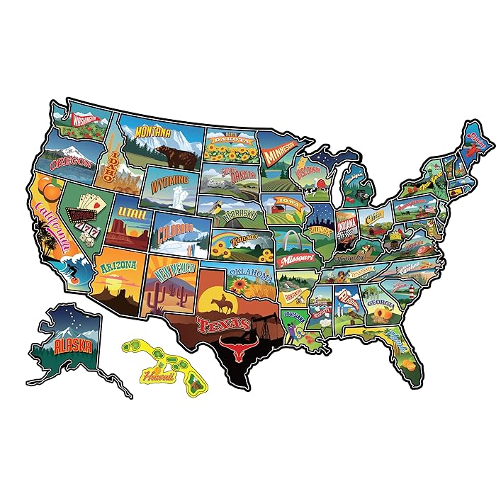 Rv State Sticker Travel Map ACIMONE - 91G9ZstnJfL.SS700