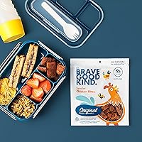 Vista 15 de BRAVE GOOD KIND Tender Chicken Jerky Bites - Teriyaki Flavor, Gluten Free, High Protein, Keto Friendly, Jerky Snack Bags On-The-Go