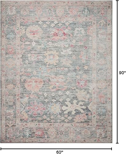 Vista 68 de Loloi II Elysium - Alfombra de pasillo color plata/multi de 2'-6" x 7'-6" Plateado y multicolor,Carbón / Multi,Mezclilla/Multi,Grafito/Multi,Multi