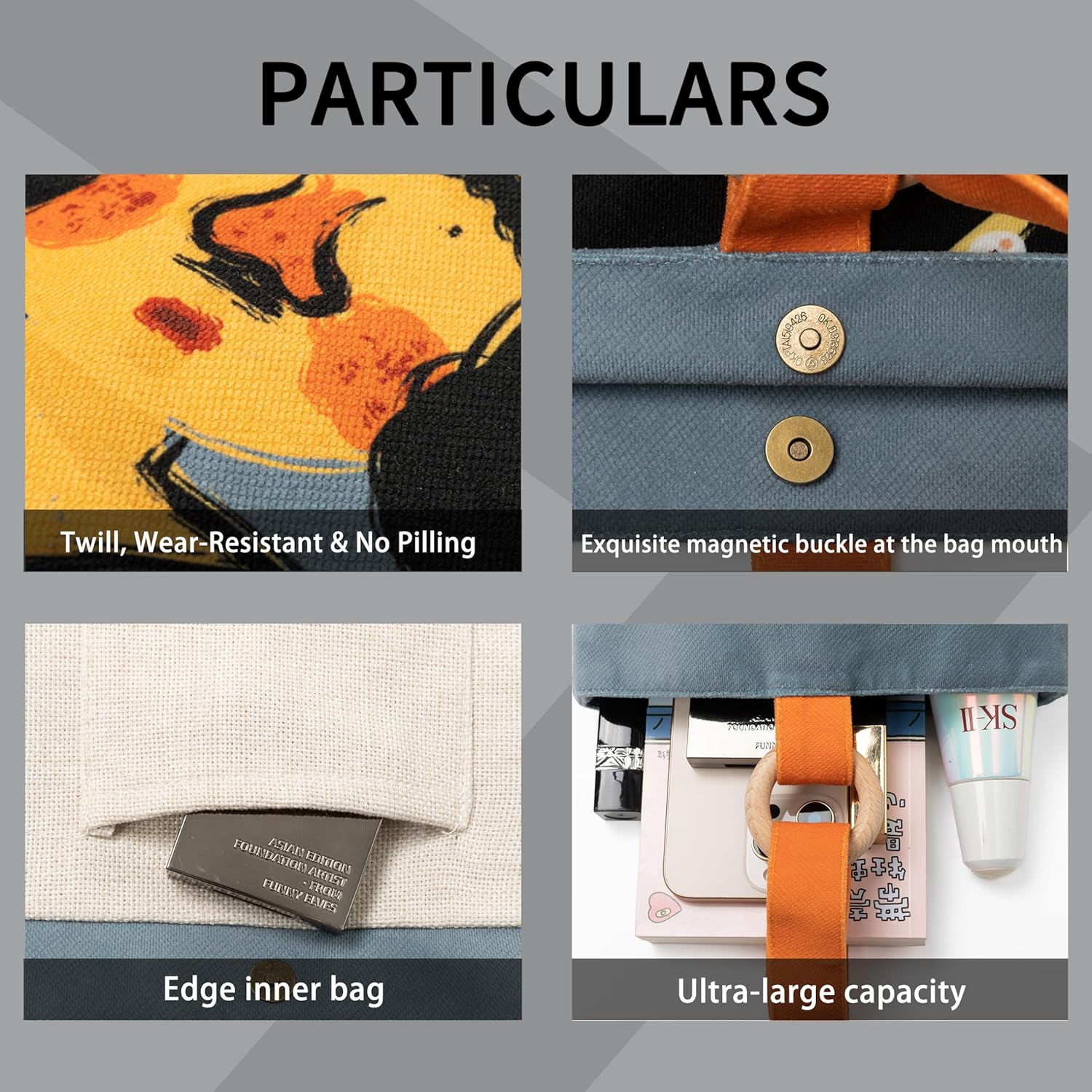 Hobo Shoulder Tote Bag Canvas Tote Handbags Bucket Bag Purses for Women Trendy Shoulder Bag Canvas Handbag