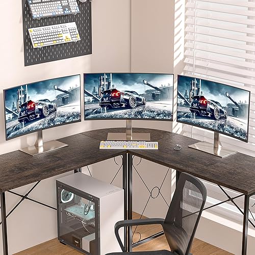 Miniatura 7 de VECELO Escritorio plegable para computadora de 39.4 pulgadas, mesa simple para computadora portátil, estación de trabajo para leer y escribir, no