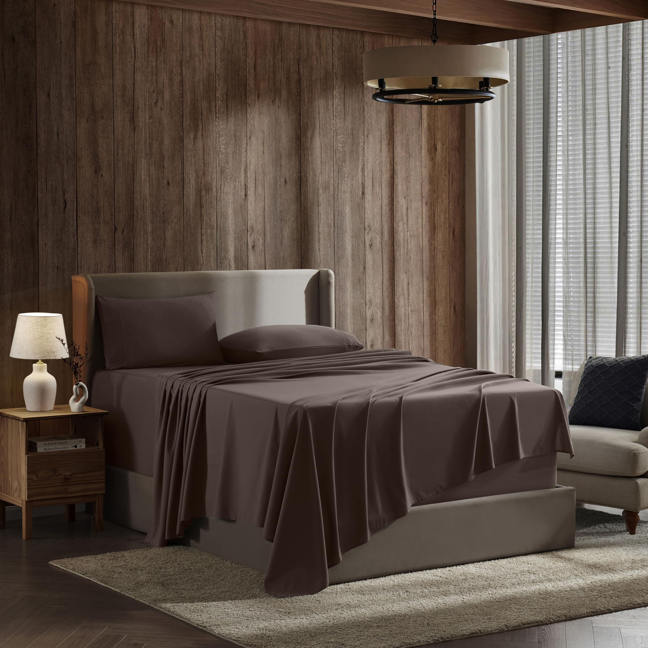 Amazon.com: Nestl Split King Sheets for Adjustable Beds - 5 Piece 