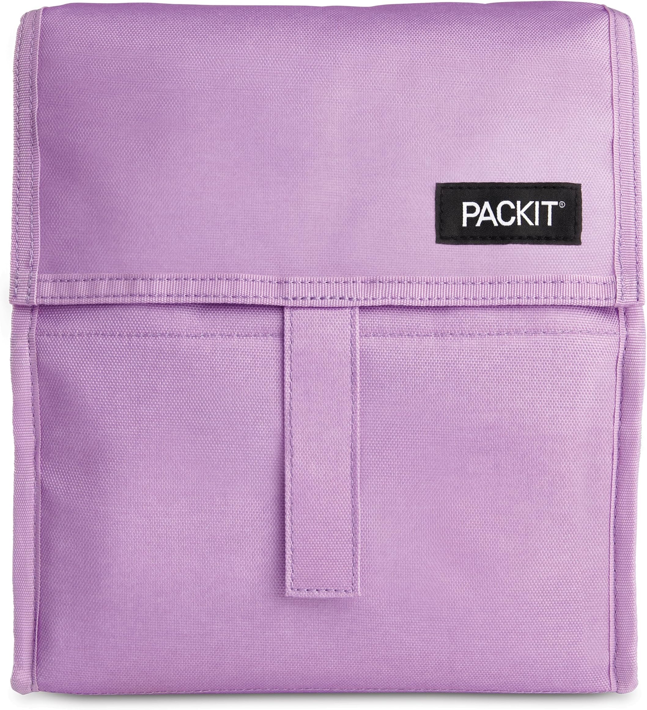 Freezable Lunch Bag, Lavender, Built with EcoFreeze® Technology, Foldable, Reusable, Zip and Velcro Closure with Buckle Handle, Designed for Work Lunches and Fresh Lunch On the Go