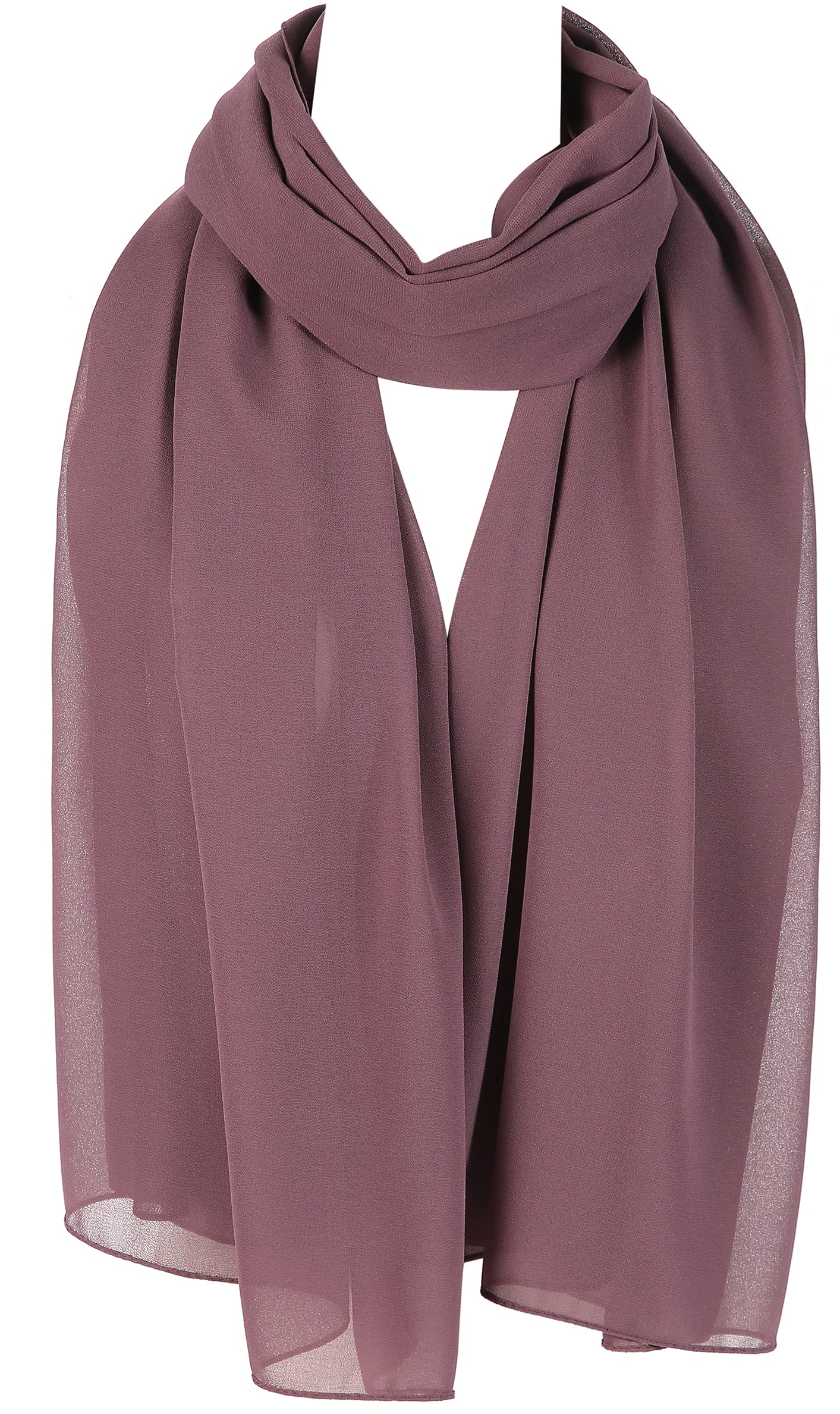 Ladies Quality Plain Chiffon Hijab Scarf Large Maxi shawls 30 Colours (lavender)