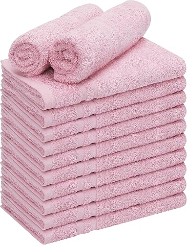 Utopia Towels Toalla de salón de algodón a prueba de blanqueador, 16 x 27 pulgadas, toalla de mano 100% algodón, segura para el gimnasio, paquete de