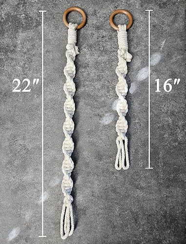 Miniatura 9 de Macrame Plant Hanging Extenders for Hanging Plants(16", Pack of 6)