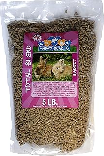 Happy Hearts Total Blend Rabbit Food Pellets (5 Pounds)