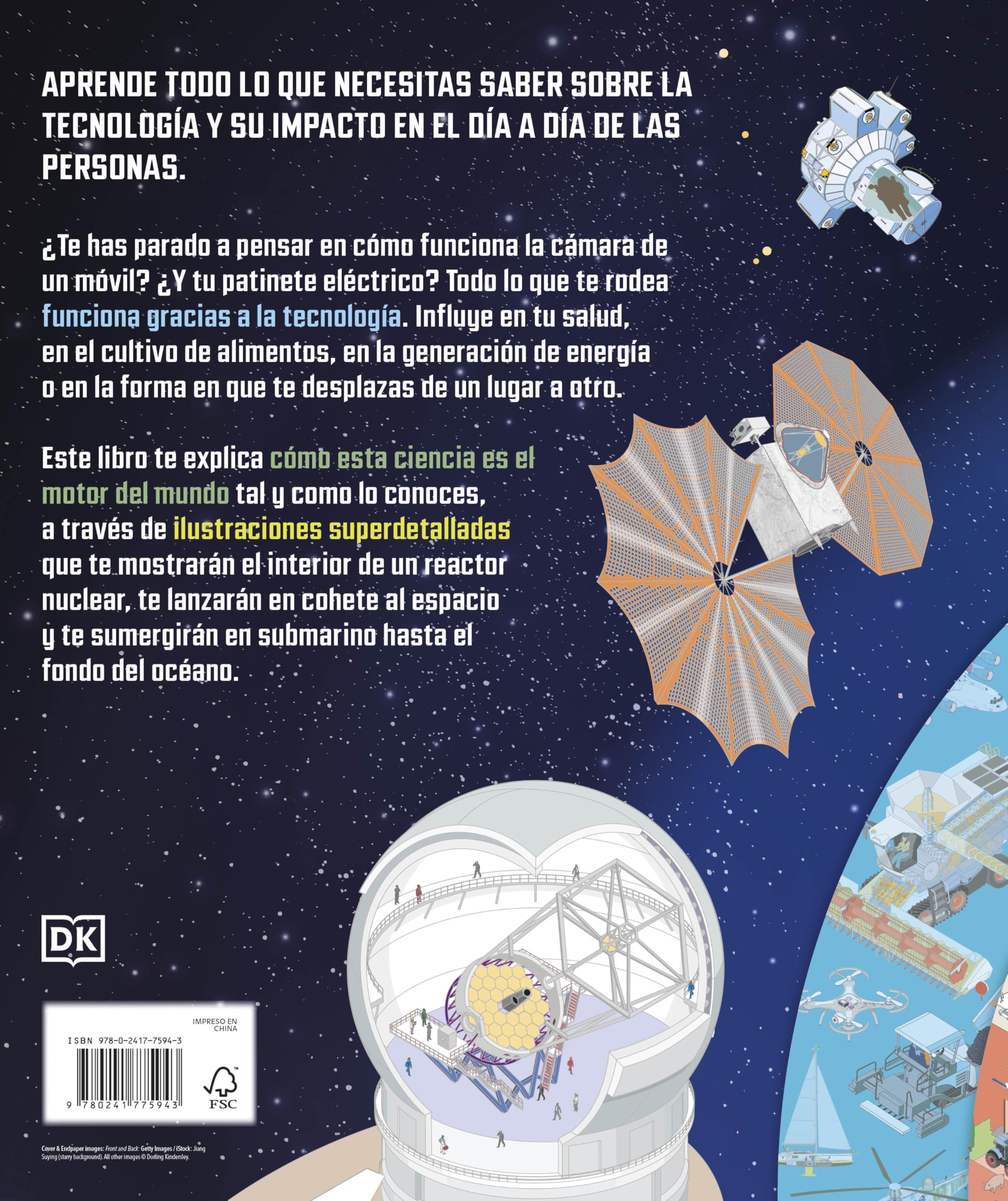 Cómo funciona la tecnología: De los microchips a los cohetes espaciales (Enciclopedia visual juvenil)