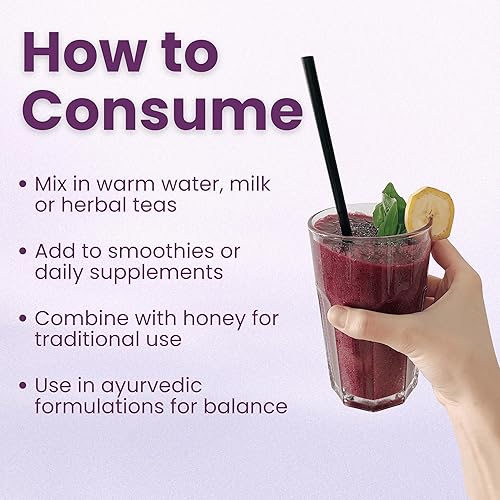 Miniatura 5 de Exotic Veda Polvo de semillas de jamun puro, jambolana de Eugenia en bolsa (3.52 onzas), 100% puro, vegano, sin gluten, sin OMG, adecuado para