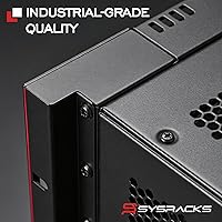 Vista 9 de Gabinete para rack de servidores de montaje en pared 9U – Gabinete de rack de red de 19 pulgadas, gabinete de rack de datos de 18 pulgadas