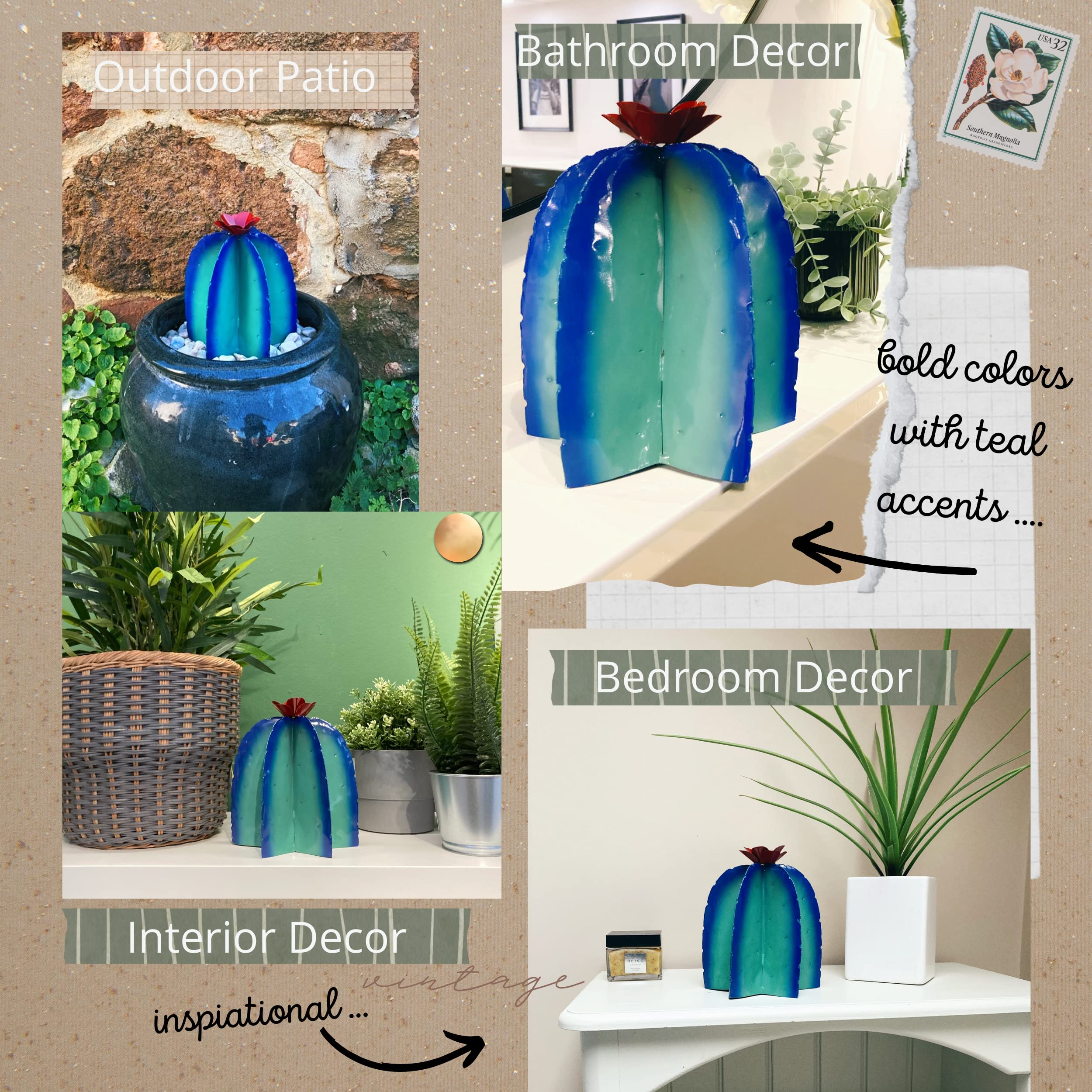 Metal Cactus Cactus Decoration Big Garden Art Mexican Art