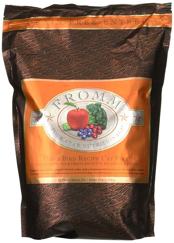 Ração seca para gatos Fromm FourStar Gamebird com pato, peru, codorna e faisão, 2,27 kg