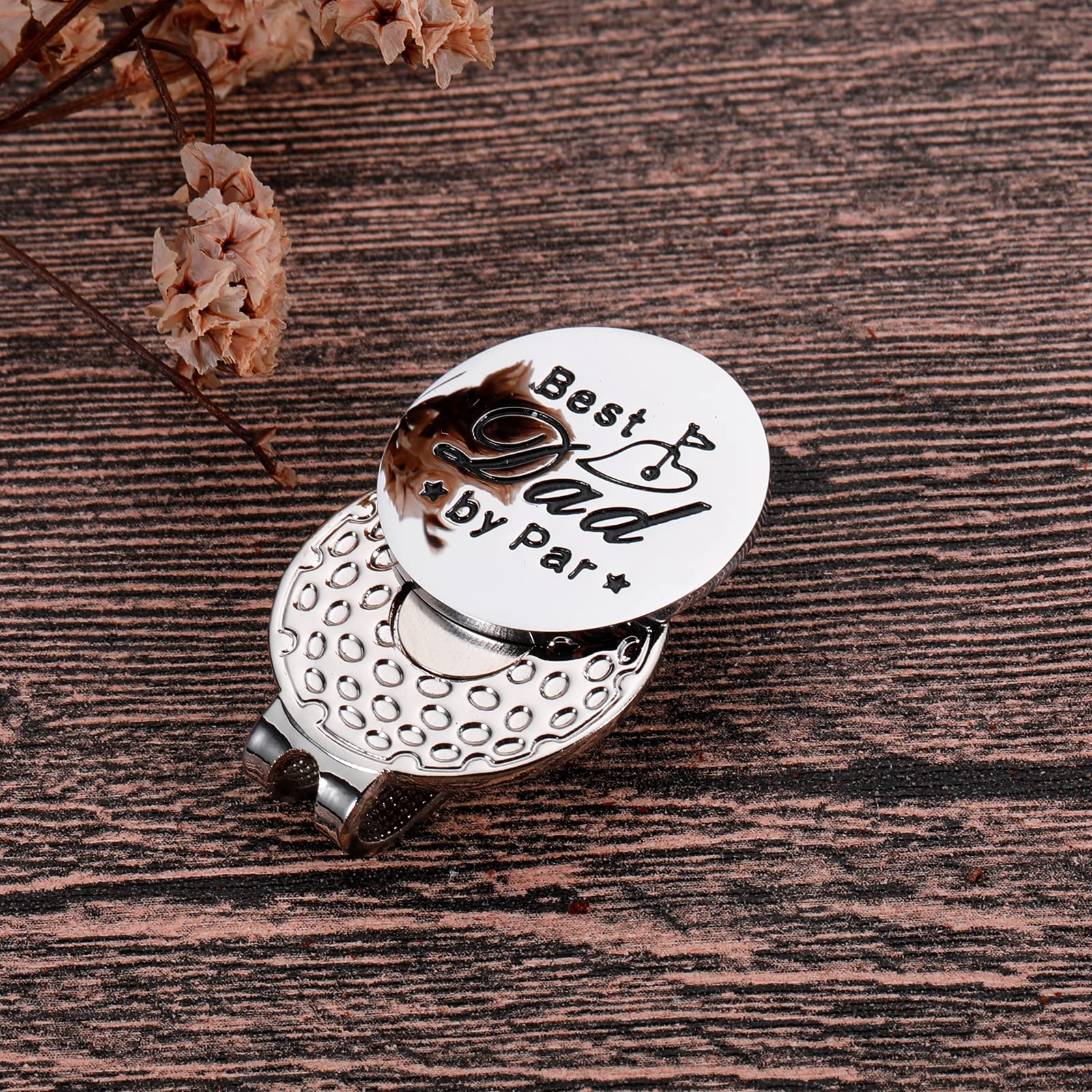 Marqueur de balle de golf magnétique pour papa, fête des pères, anniversaire, amateur de golf, cadeau pour lui, marqueur de balle de golf amusant pour papa, cadeau de Noël et d'été pour lui
