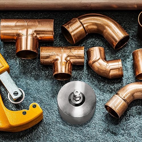 Miniatura 7 de Vouyar Limpiador de tuberías de cobre de metal completo de 12", cepillo de limpieza de tubos para taladro con cepillos reemplazables, para