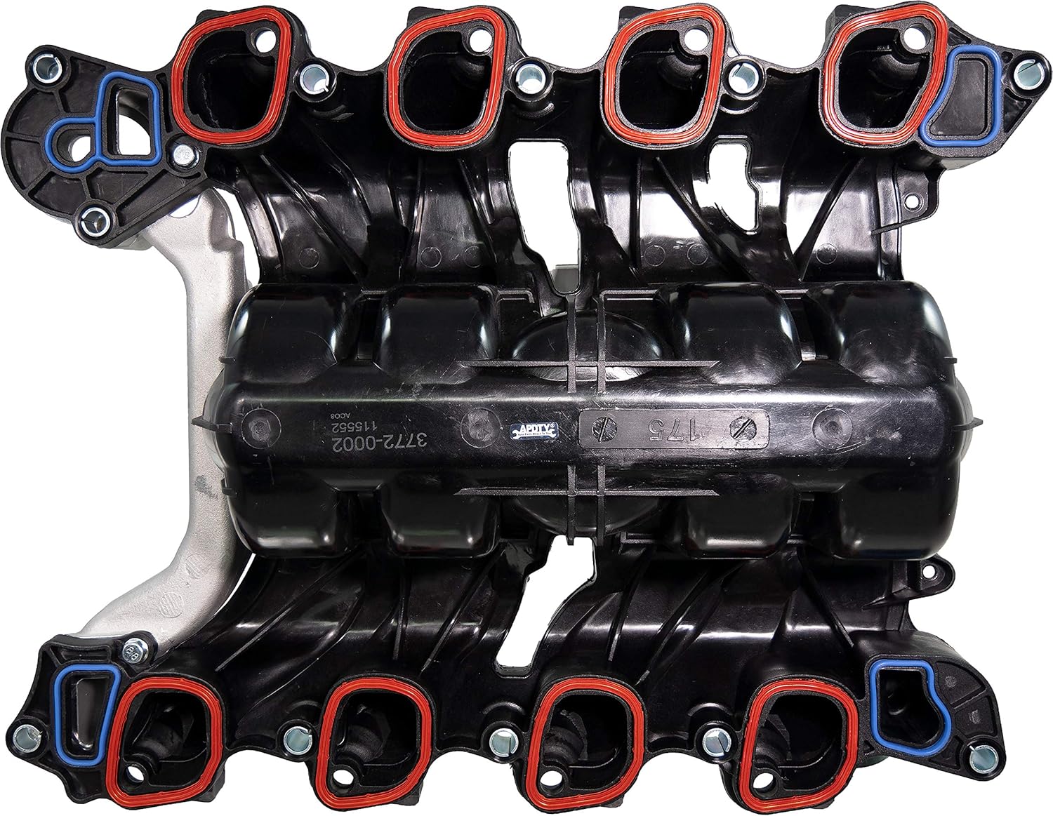 APDTY 726286 Intake Manifold Kit w/Gaskets & Thermostat Improved Aluminum Design