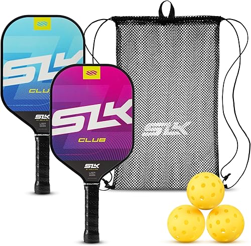 Vista 17 de Selkirk Raquetas de pickeball SLK Neo, con una cara de fibra de vidrio y grafito multicapa, núcleo de panal de abeja SX3, palas de pádel diseñadas