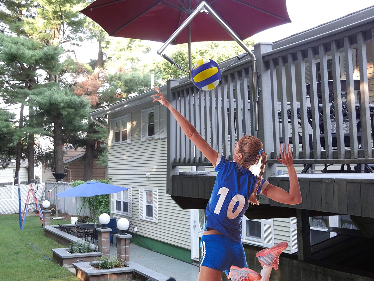 Volleyball Spike Trainer. (for Permanent Wall Mounting)