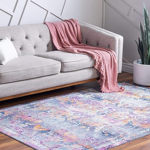 Miniatura 64 de Rugs.com Budapest Collection - Alfombra de área de 9 x 12 pies, color marfil, alfombra de pelo bajo perfecta para salas de estar, comedores grandes