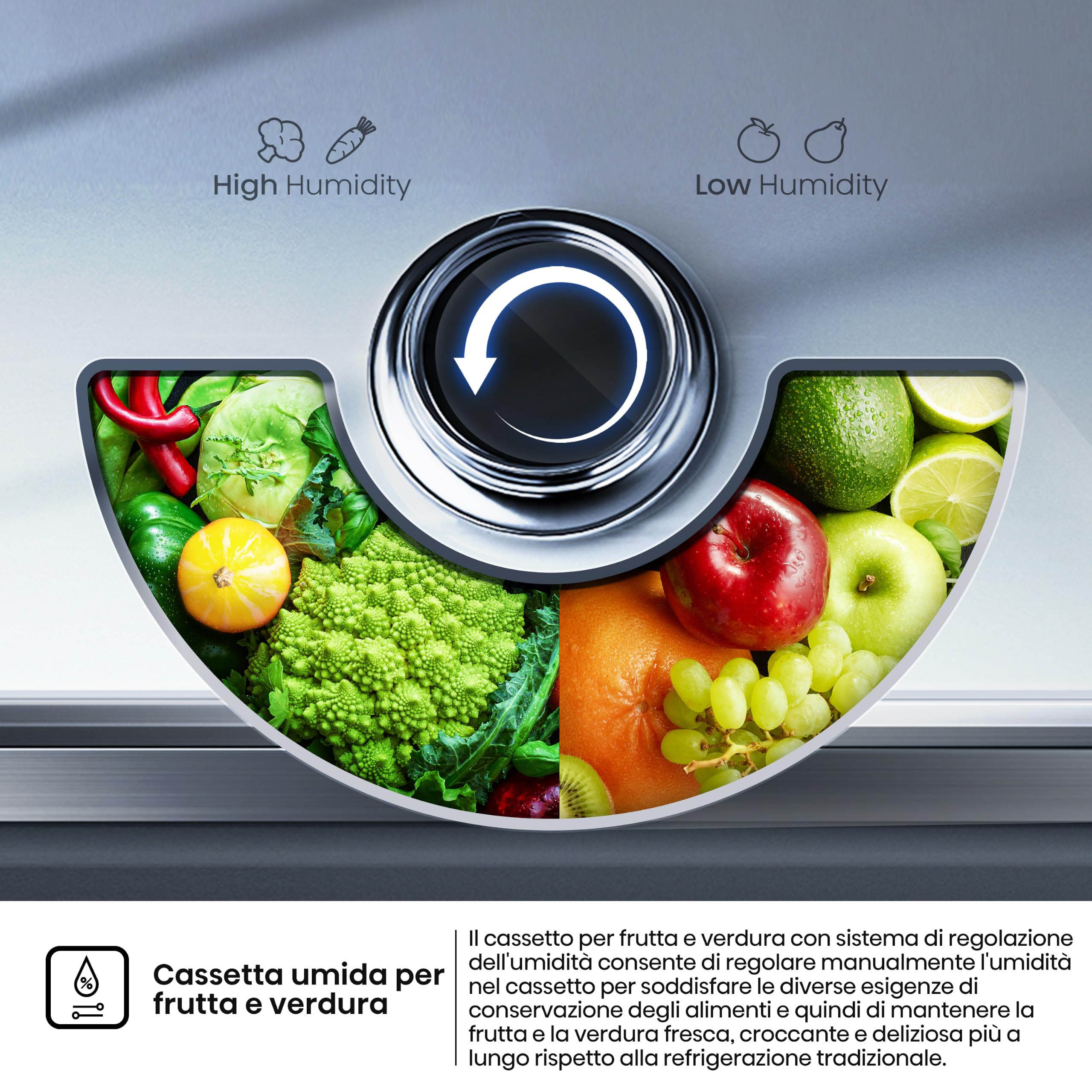 Hisense MBI54370E NUOVO Frigorifero da Incasso Combinato 194 cm 75 cm, 371 L, Total No Frost, Freezer in Basso con Convert Zone, Wi‑Fi, Humidity Control, Classe D