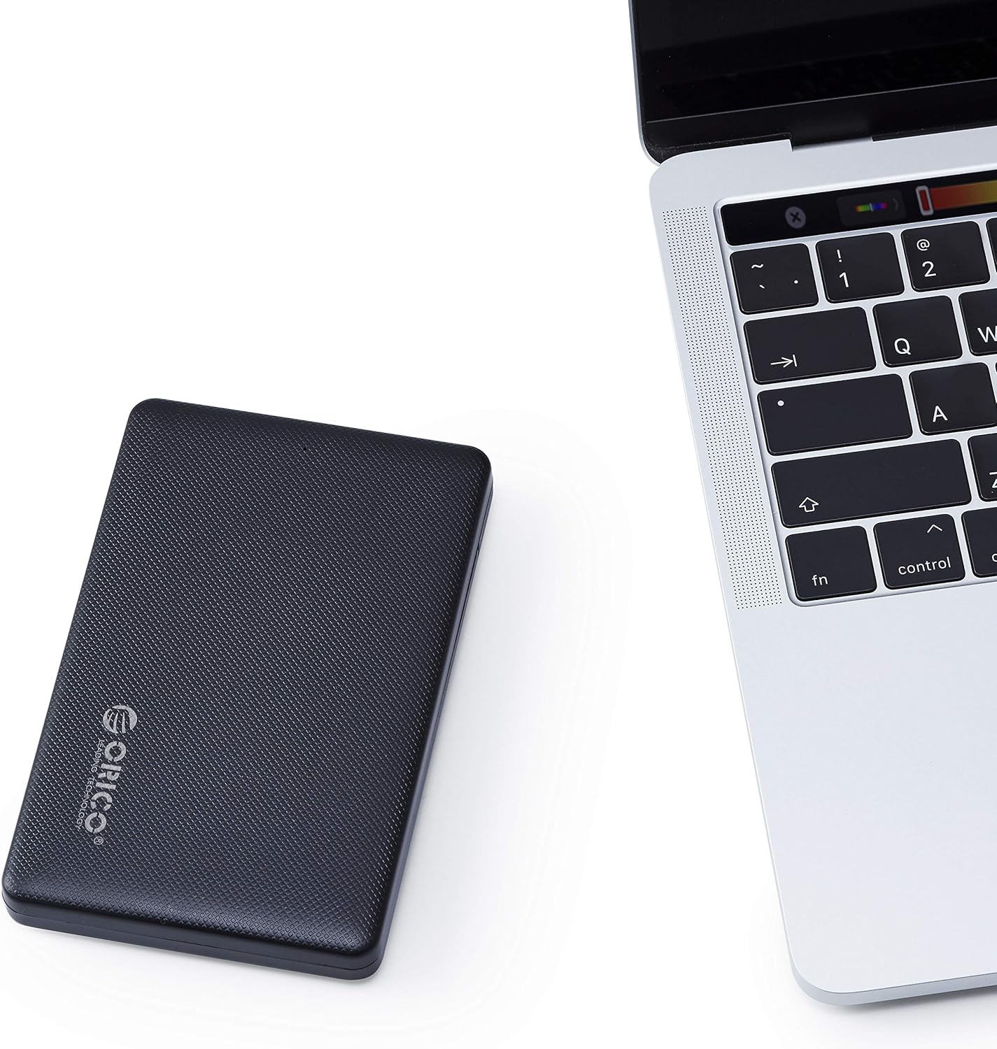 APRIME 1TB USB-C/USB-A Portable External Hard Drive Compatible with Mac HFS+ Pre-formatted with Protection Case (1TB, Black-Diamond)