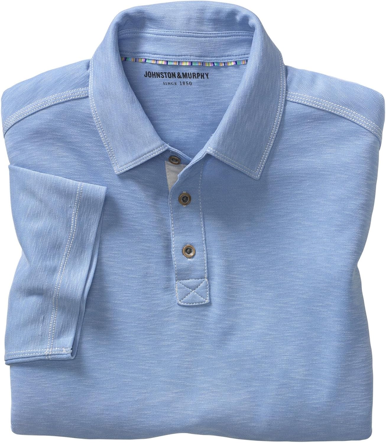 Johnston & Murphy Mens Vintage Slub Polo