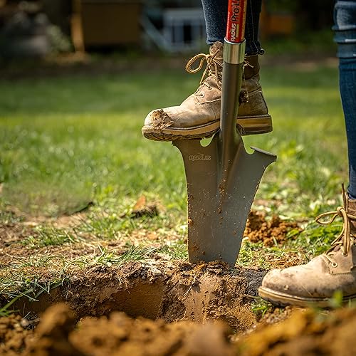 Miniatura 7 de Radius Garden 25011 Pro-Lite - Trasplantador de acero al carbono, color rojo