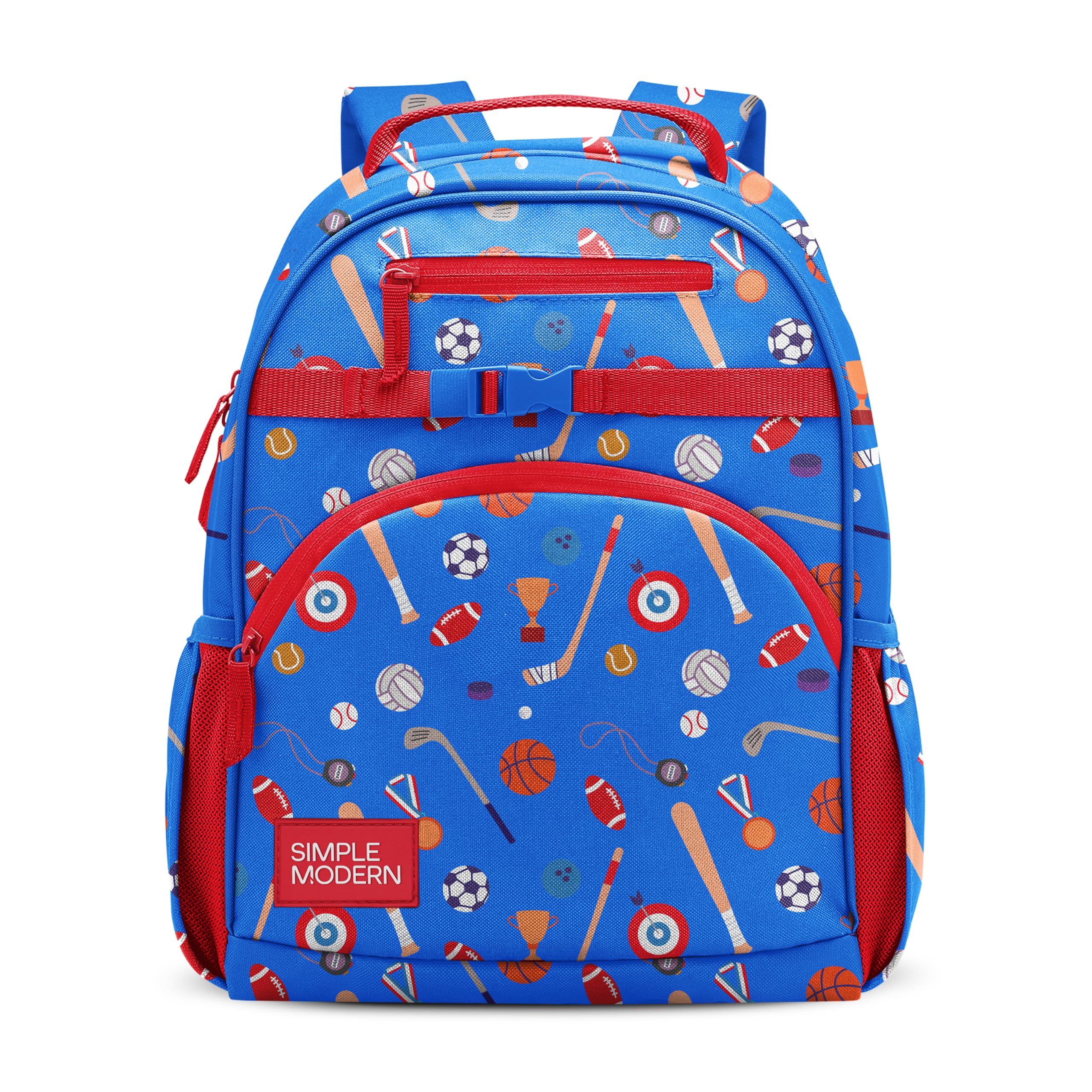 Simple Modern Kids Backpack for School, Girls, Boys | 12L | Sports | Fletcher Bookbag, School Backpack for Toddler, Preschool, Kindergarten | Fits Lunch Box, Cute | Medium | Sports Balls