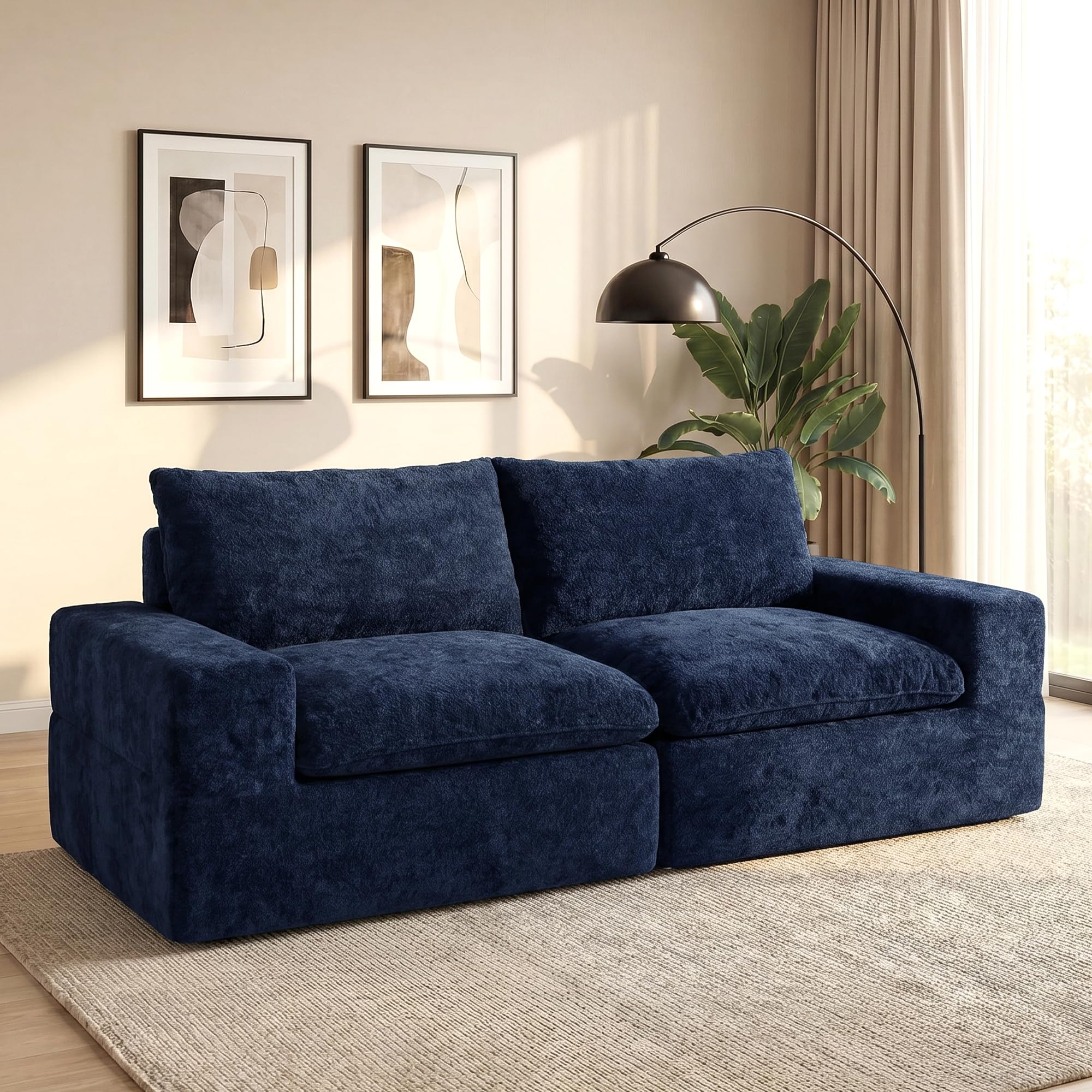MONVANE 75' Modular 2-Seat Cloud Loveseat