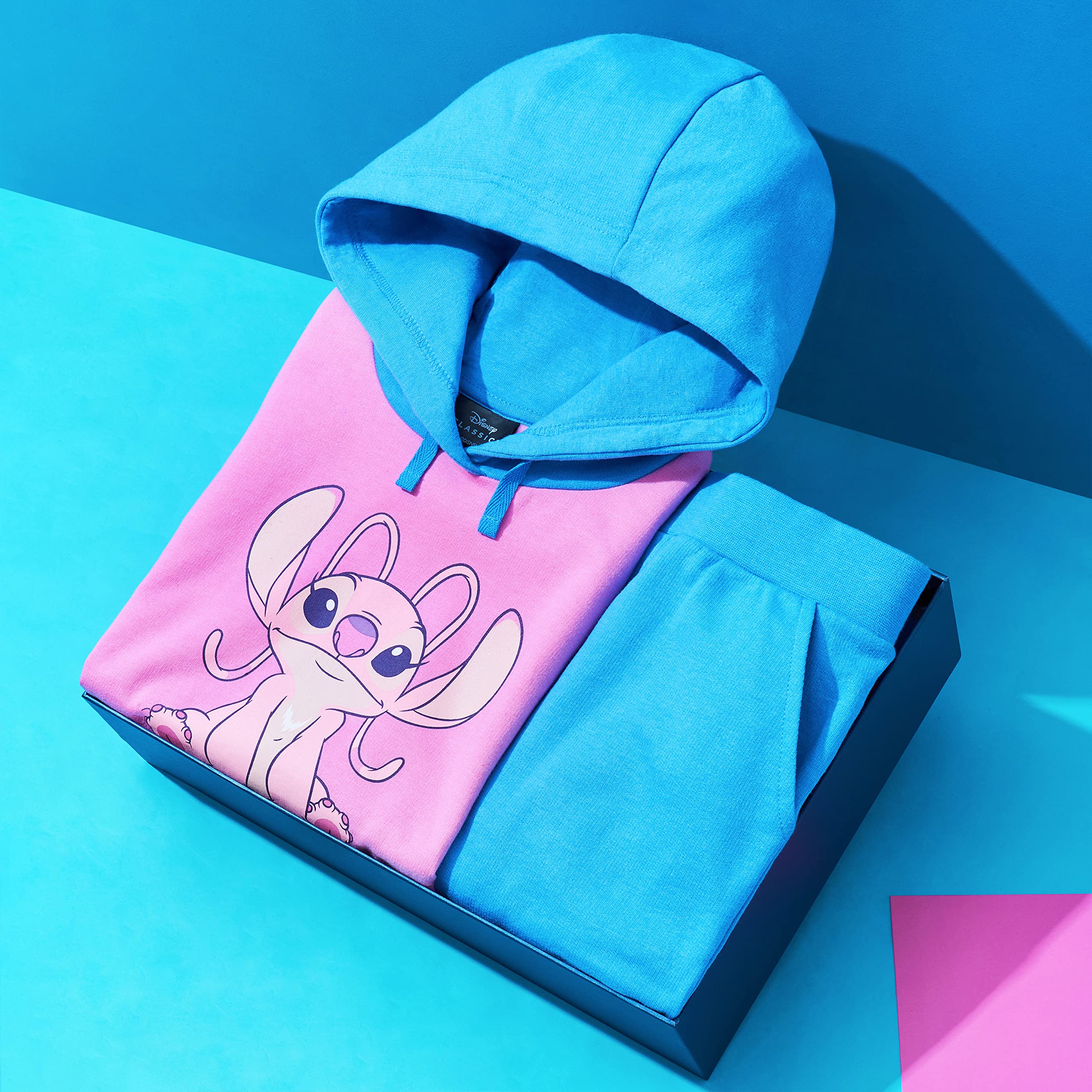 Disney Chándal Niña de Stitch - Conjunto Crop Top y Pantalón de Chándal Tallas 4-15 años de Lilo y Stitch