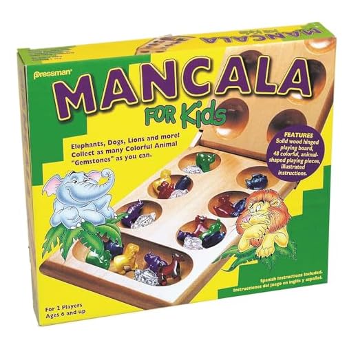 Mancala For Kids - Simple Strategy Game That Appeals to Kids by Pressman Multi Color, 5"