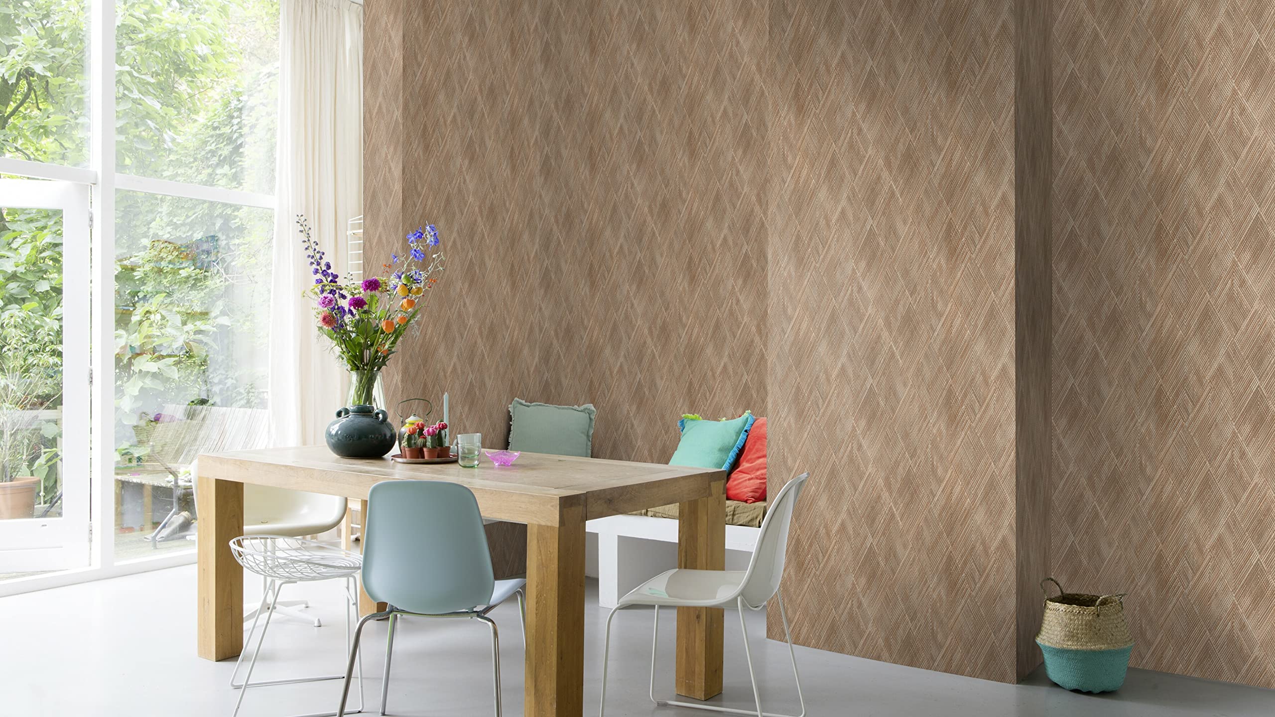 Rasch Vliesbehang - Goud met patronen - Voor café en kroeg interieurs - 515060
