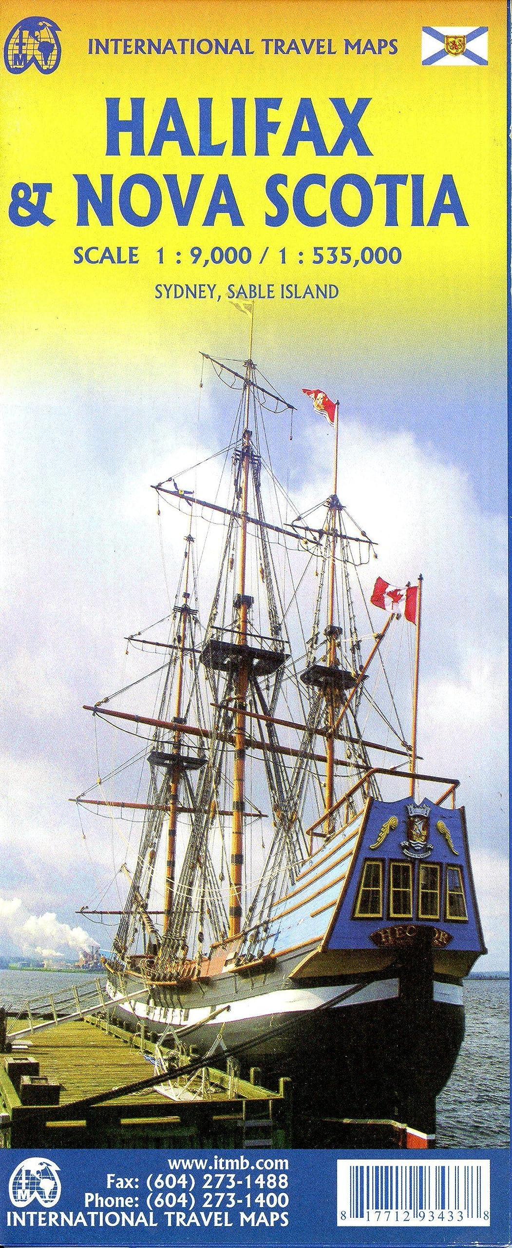 Halifax & Nova Scotia (incl. Dartmouth): ITM Travel Reference Map 1:9000