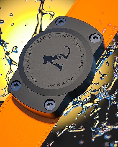 Airtag - Soporte impermeable para collar de perro para Apple Tag, Airtags GPS Tracker Cat Collars Case Ultra Durable y Anti-perdida Soporte para