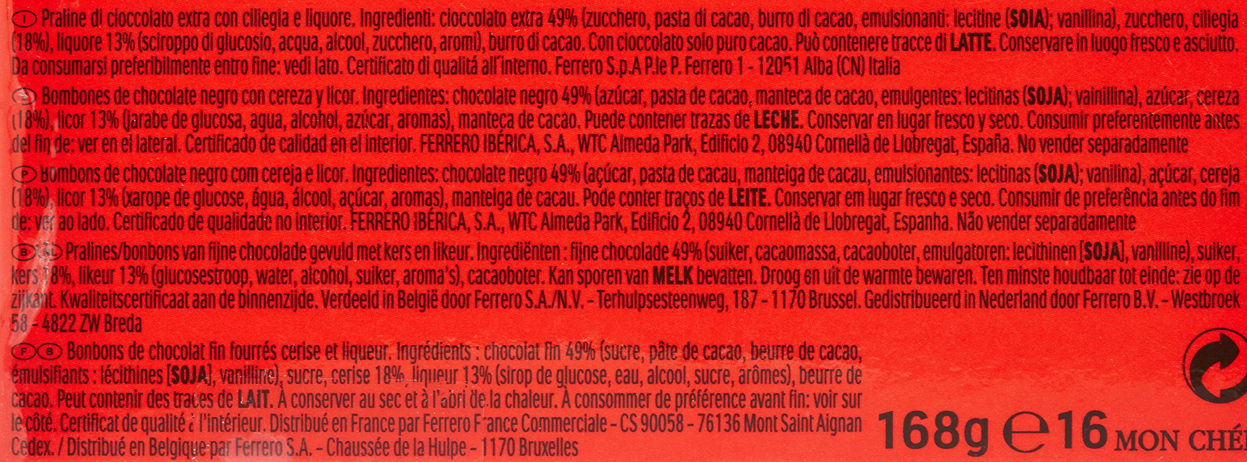 Ferrero Mon Chéri l'Étui 168 g - Lot de 3