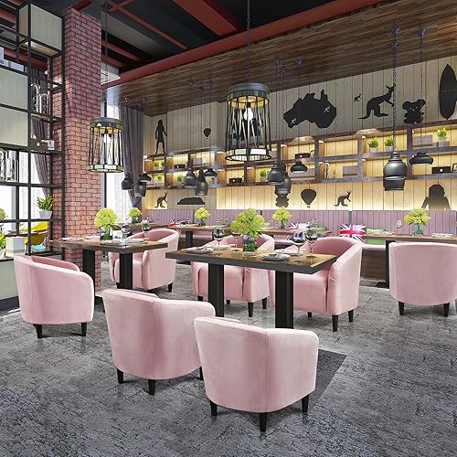 Miniatura 143 de Topeakmart Silla decorativa de terciopelo, cómoda y moderna silla de club de terciopelo con reposabrazos y patas resistentes para sala de Azul