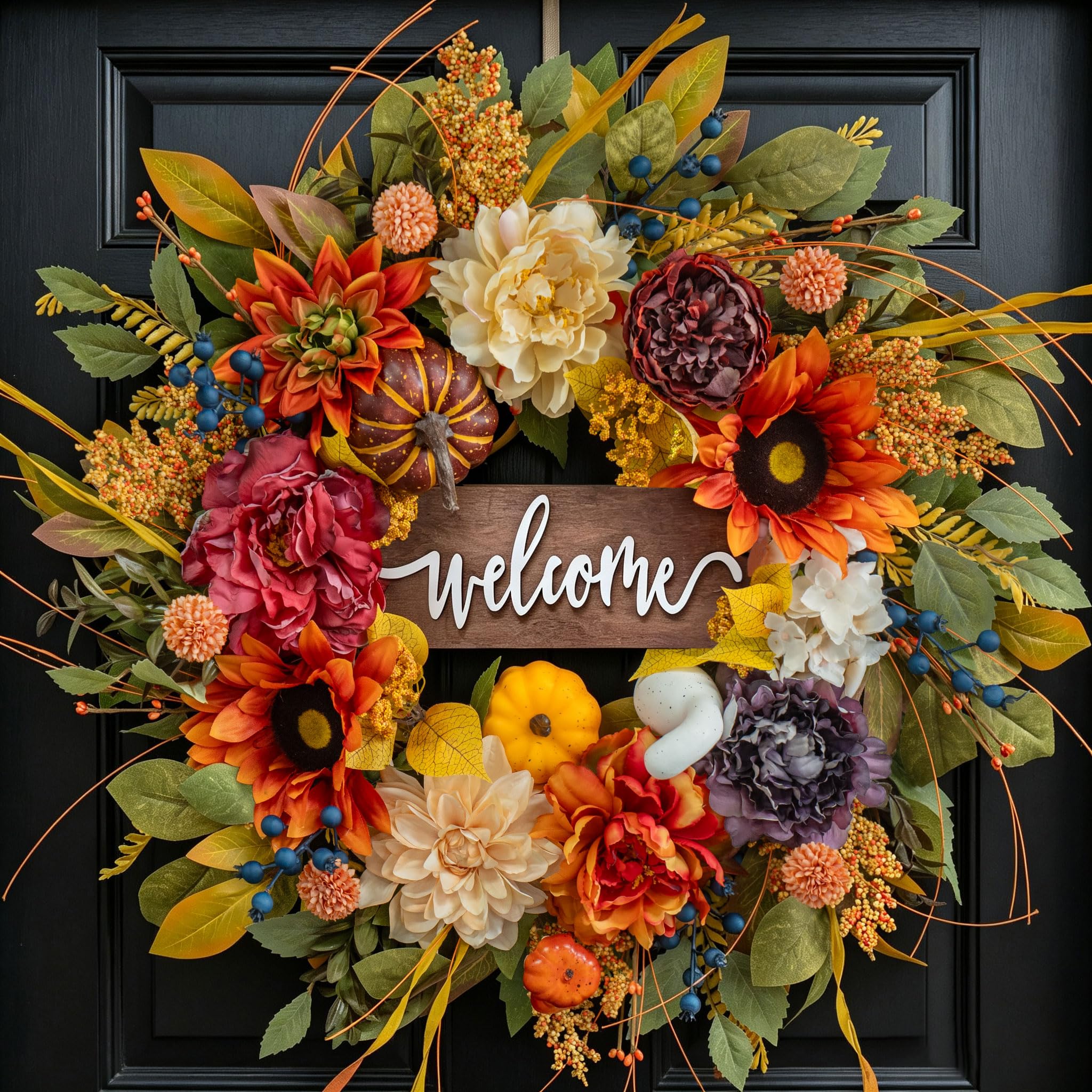 Pinkpuii Harvest Welcome Wreath