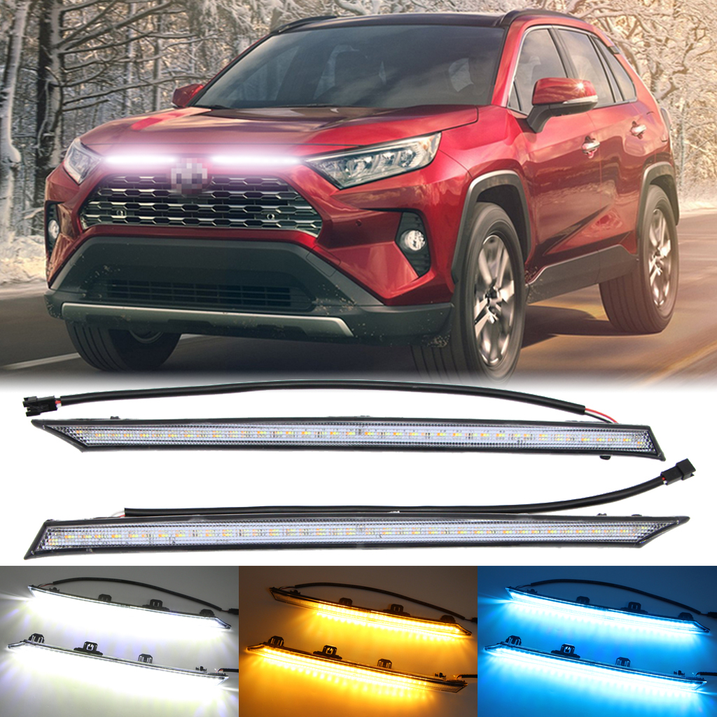 Amazon.com: Dreamseek 3 Color LED DRL Daytime Running Light for