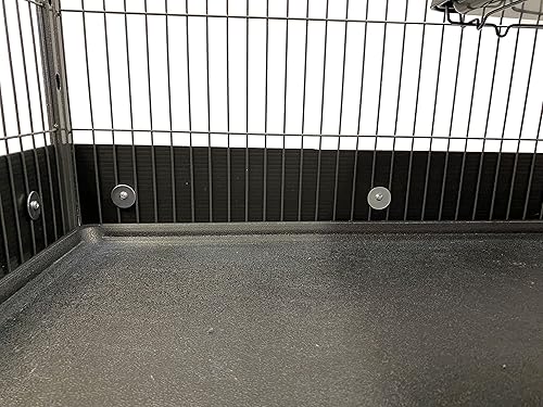 Miniatura 5 de Protectores de dispersión para jaula Ferret Nation Critter Nation (doble, negro)